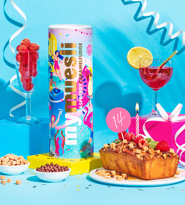 article4b-aktion-jubilaeum.jpg Muesli Party mit Raspberry Caramel Fudge
